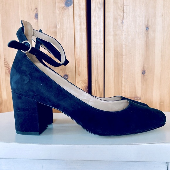 GAP Shoes - SUEDE ANKLE STRAP BLOCK HEELS